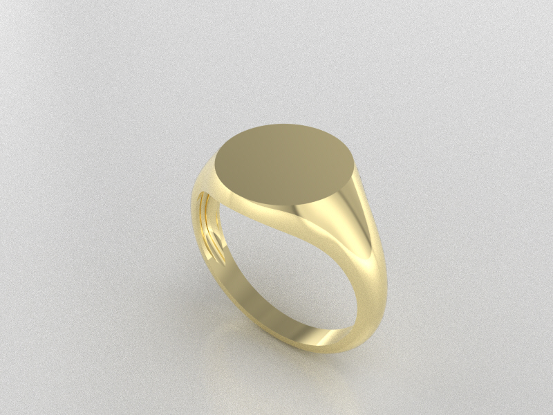 Signet Ring Round 10mm - Liors fusion